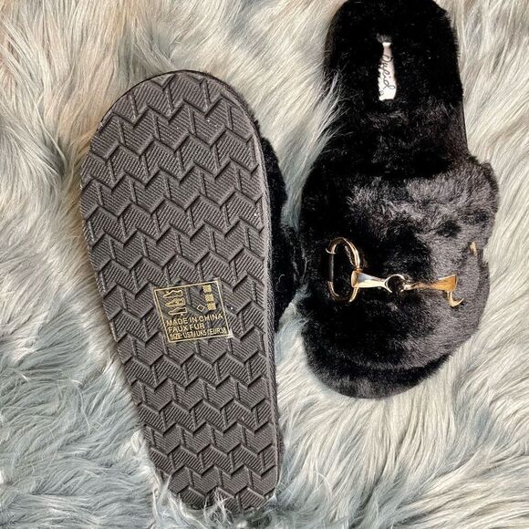 Faux Fur Slides - Picture 4 of 8